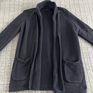 J. Crew Navy Blue Open Front Shawl Cardigan